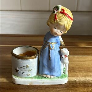 JASCO Christmas Luvkins Angel Candle Holder